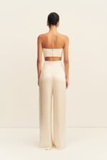 LA LUNE TUXEDO TROUSER - CREAM - Image 5