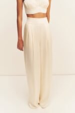 LA LUNE TUXEDO TROUSER - CREAM - Image 2