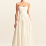 LUCERO 100% SILK HIGH LOW CORSET GOWN - IVORY