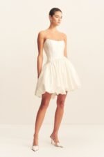 LUCERO 100% SILK HIGH LOW CORSET GOWN - IVORY - Image 6
