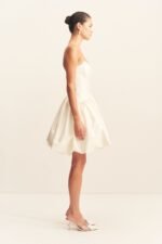 LUCERO 100% SILK HIGH LOW CORSET GOWN - IVORY - Image 7