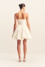 LUCERO 100% SILK HIGH LOW CORSET GOWN - IVORY - Image 8