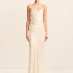 LA LUNE LACE BACK MAXI DRESS - CREAM