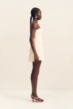 LANI STRAPLESS MINI DRESS - RICE - Image 4