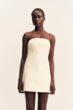 LANI STRAPLESS MINI DRESS - RICE - Image 2