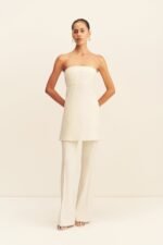LANI STRAPLESS MINI DRESS - RICE - Image 6