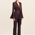 LA LUNE BIAS CUT PANT - ESPRESSO