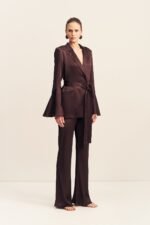 LA LUNE BIAS CUT PANT - ESPRESSO