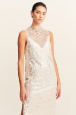 ASTERI HIGH NECK SLEEVELESS MAXI DRESS - Image 2