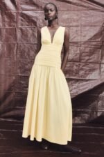 CAMPBELL GATHERED MAXI DRESS - SOLEIL - Image 6