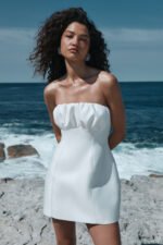 OTIS HOURGLASS MINI DRESS - IVORY - Image 5