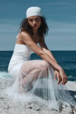 DEWDROP CONTRAST STRAPLESS MAXI DRESS - Image 5