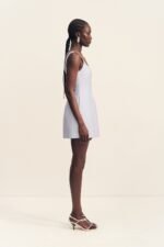 OTIS SQUARE NECK MINI DRESS - SKY - Image 5