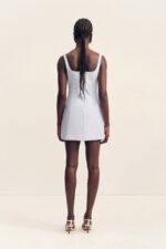OTIS SQUARE NECK MINI DRESS - SKY - Image 6
