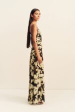 32 Sunyeol Plunged Gathered Maxi Dress 1262017 IKAT SUNGLOW 4R