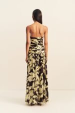 32 Sunyeol Plunged Gathered Maxi Dress 1262017 IKAT SUNGLOW 5R