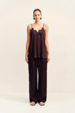 SIMONA LACE CAMI - ESPRESSO
