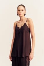 SIMONA LACE CAMI - ESPRESSO - Image 2