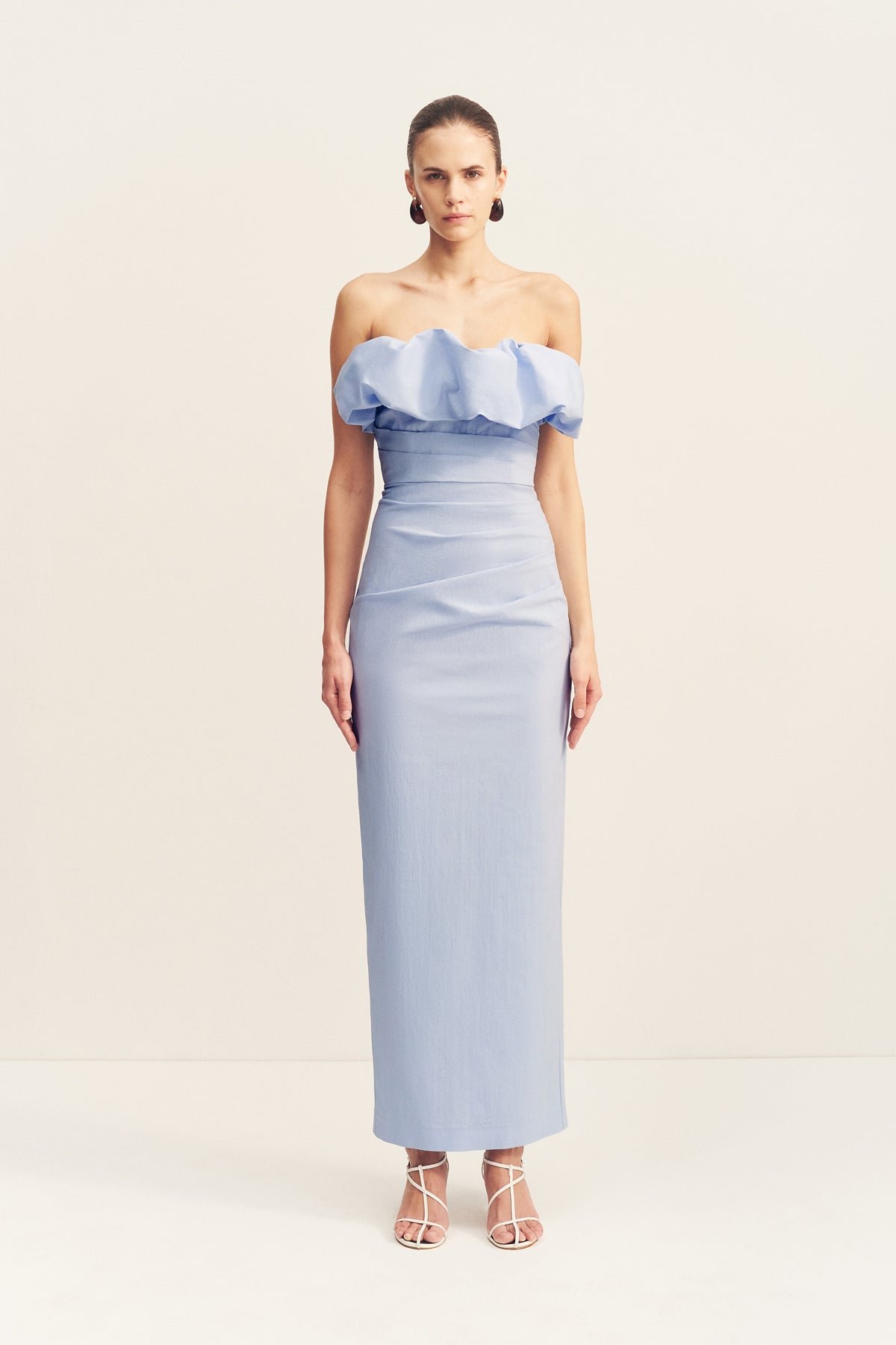 3_CAMPBELL_Strapless_Bubble_Maxi_Dress_1254383_CORNFLOWER_BLUE_8 CAMPBELL STRAPLESS BUBBLE MAXI DRESS - CORNFLOWER BLUE - Image 1
