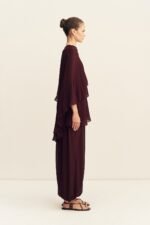 AMINA ASYMMETRICAL TIERED TOP - WINE TASTING - Image 4