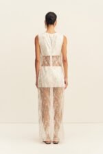 VIVA SEQUIN SPLICED MAXI DRESS - IVORY - Image 5