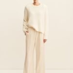 ASHER SUITING DRAWSTRING PANT - WHITE SWAN