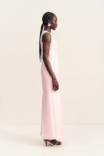 OTIS PLUNGED FITTED MAXI DRESS - FAIRYFLOSS - Image 4