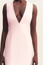 OTIS PLUNGED FITTED MAXI DRESS - FAIRYFLOSS - Image 6