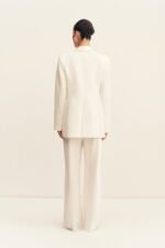 SOLANA TUXEDO TIE BLAZER - IVORY - Image 5