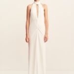 RIO HALTER NECK MAXI DRESS - IVORY