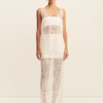 TALITHA FRINGE MAXI SKIRT - IVORY