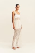 TALITHA FRINGE MAXI SKIRT - IVORY - Image 3