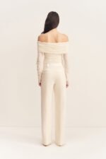 ADRI TUXEDO SIDE PANEL PANT - RICE - Image 4