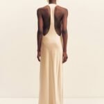 SAVANNA RACER BACK MAXI DRESS - CHAMPAGNE