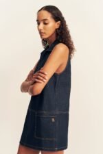RITA COLLARED SHIFT MINI DRESS - Image 5