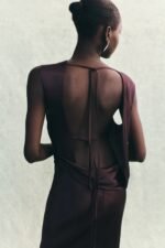 LA LUNE COWL BACK MAXI DRESS - ESPRESSO - Image 6