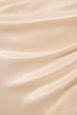 LA LUNE PLUNGED LONG SLEEVE MAXI DRESS - CREAM - Image 6