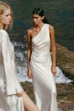 LA LUNE GATHERED ONE SHOULDER MAXI DRESS - CREAM - Image 6