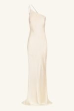 LA LUNE ONE SHOULDER COWL BACK MAXI DRESS - CREAM - Image 7