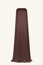 LA LUNE STRAPLESS COLUMN MAXI DRESS - ESPRESSO - Image 7