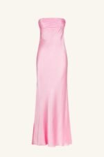 LA LUNE STRAPLESS RUCHED BODICE MAXI DRESS - PEONY - Image 7