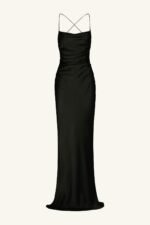 LA LUNE LACE BACK MAXI DRESS - BLACK - Image 7
