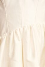 LUCERO 100% SILK HIGH LOW CORSET GOWN - IVORY - Image 9