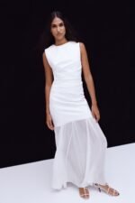 LUNAR OPEN BACK DRAPED MAXI DRESS - Image 6