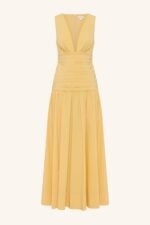 CAMPBELL GATHERED MAXI DRESS - SOLEIL - Image 8