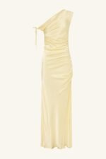LA LUNE GATHERED MAXI DRESS - LEMON - Image 8
