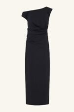 CAMPBELL OFF SHOULDER MAXI DRESS - BLACK - Image 8