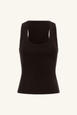 SOL JERSEY RACER BACK TANK - CHOCOLATE - Image 5