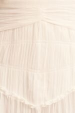CLEMENCE HIGH NECK MAXI DRESS - IVORY - Image 7