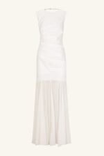 LUNAR OPEN BACK DRAPED MAXI DRESS - Image 8